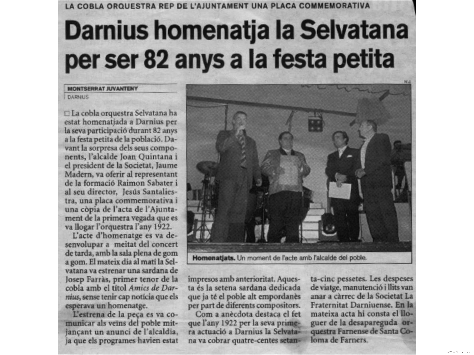 2004-04-21-Diari de Girona-Darnius homentaja la Selvatana